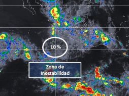 En Jalisco, se podrían registrar tormentas en las próximas horas. ESPECIAL/SMN