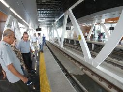 En esta primera prueba se checaron los gálibos, distancias, ajuste con la catenaria y espacio del tren en el viaducto. EL INFORMADOR / A. Camacho