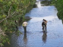 Personal de la corporación siguió con la búsqueda en el arroyo seco este martes en la zona de El Mante, pero no localizaron a nadie. ESPECIAL / Protección Civil Zapopan