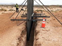 Trump informó que han gastado mil 600 millones de dólares en la parte del muro ya construida. AP/Archivo