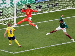 Al arranque del segundo tiempo, Suecia abrió el marcador por cuenta de Augustinsson. AFP / R. Pilipey