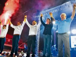 Miguel Ángel Martínez cerró sus eventos en el municipio de Chapala. ESPECIAL