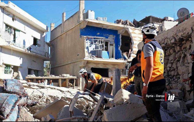 Con los decesos de hoy, sube a 29 la cifra de civiles fallecidos en ataques aéreos en las últimas 24 horas. AP/Nabaa Media