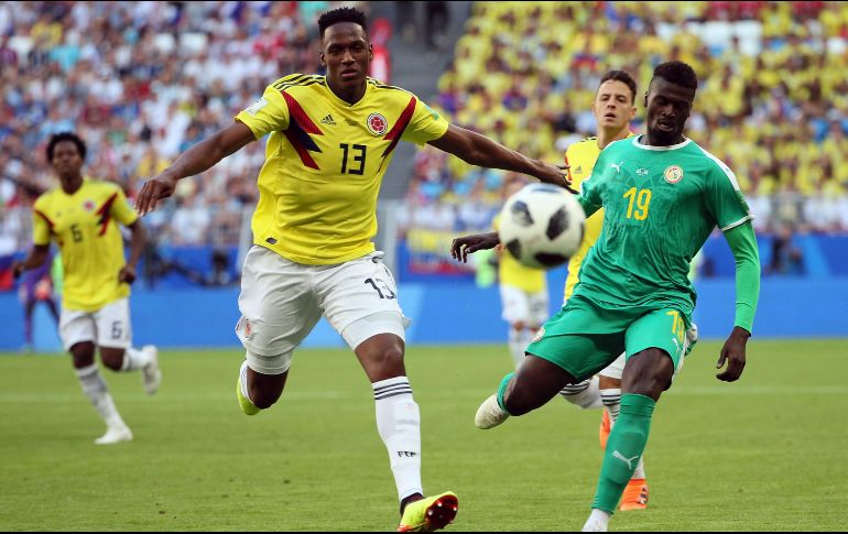 En Samara, los colombianos vencieron a Senegal con un gol de Yerri Mina al 73' para ponerse como líderes del sector. EFE / W. Woon