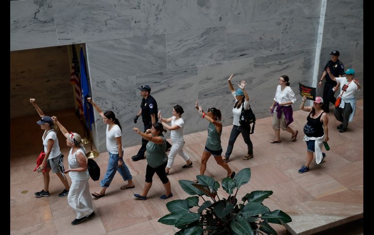 Las mujeres fueron arrestadas, procesadas y liberadas en el lugar de los hechos. AP/ J. Scott