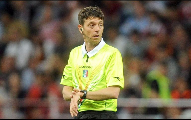 El equipo estará comandado por el central Gianluca Rocchi (foto) y por las bandas estarán Elenito Di Liberatore y Mauro Tonolini. EFE / ARCHIVO