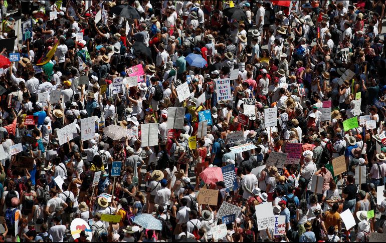 Tan sólo en Washington se espera un concentración de 50 mil personas en contra de la política de 