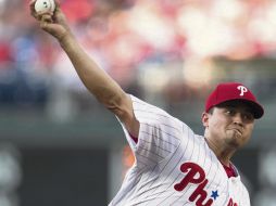 Destacado. Arano apareció ayer por espacio de dos entradas para quedarse con la victoria. AFP/M. Leff