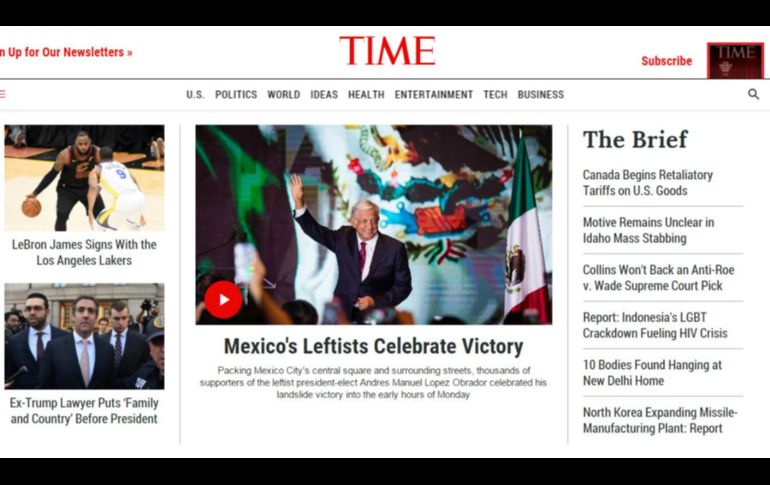 Fotogalería: Así anuncian en el mundo triunfo de López Obrador en México