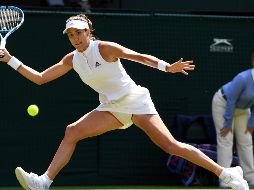 La española se impuso a la anfitriona 6-2, 7-5, para continuar con su travesía en el torneo contra la belga Alison Van Uytvanck. EFE / G. Penny
