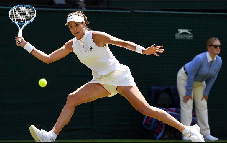 La española se impuso a la anfitriona 6-2, 7-5, para continuar con su travesía en el torneo contra la belga Alison Van Uytvanck. EFE / G. Penny