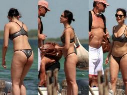 La pareja paseó en una lancha por la Laguna de Muyil en Quintana Roo. ESPECIAL