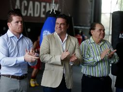 “Chepo” Reynoso estuvo en Zapopan para acompañar a “Canelo” en la inauguración de una academia de box que llevará el nombre del pugilista tapatío. NTX / ARCHIVO