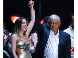 Belinda expresó su apoyo a López Obrador durante su campaña. TWITTER / @belindapop