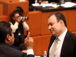 Alfonso Durazo señala que lo que la ciudadanía va a sentir en lo inmediato es el combate a la corrupción. NTX / ARCHIVO