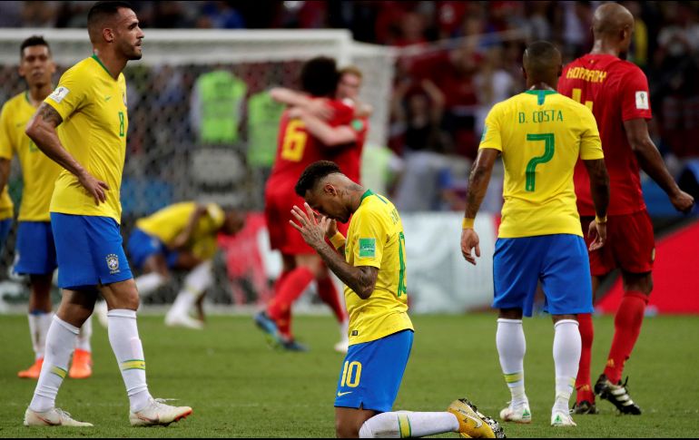 La Canarinha cae por 2-1 ante Bélgica en Kazán. EFE/J. Muñoz