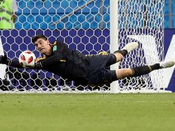 Courtois fue fundamental para que los Diablos Rojos lograran finiquitar el partido en el tiempo reglamentario. NTX/J. Arciaga