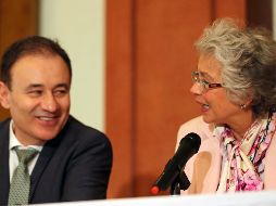 Durazo acompañado por Olga Sánchez Cordero, propuesta como secretaria de Gobernación. SUN / J. C. Reyes