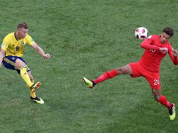 Suecia e Inglaterra buscan su pase a las semifinales de Rusia 2018. EFE / A. Taherkenareh