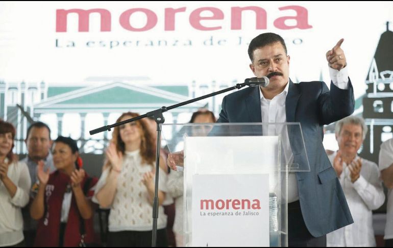 Encuentro. Felicitó al partido y pidió apoyo durante los próximos años. ESPECIAL