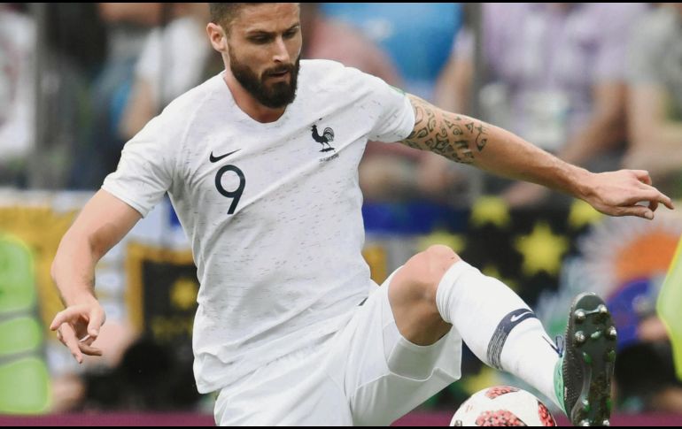 Olivier Giroud. Sólo piensa en que su Selección avance mañana a la Final. AP