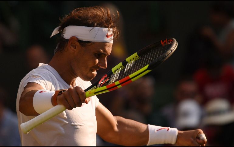 El español ha pisado cinco ocasiones los cuartos de final de Wimbledon en toda su carrera contando el del 2008 y 2010 en los que fue campeón. AFP / O. Scarff