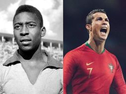 Ambos futbolistas legendarios tuvieron una larga trayectoria en un equipo reconocido internacionalmente; Pelé jugó para el Santos durante 18 años y Cristiano Ronaldo nueve años con el Real Madrid. ESPECIAL
