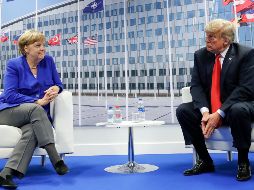 Al final del encuentro, Trump dice a reporteros que los dos mandatarios tienen 