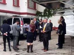 Personal de la Embajada de Estados Unidos en México realizó una inspección a la casa de transición del Presidente electo. SUN / A. Morales