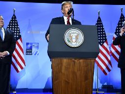 Trump arreció sus críticas a Alemania desde su llegada este miércoles a Bruselas. AFP/B. Smialowski