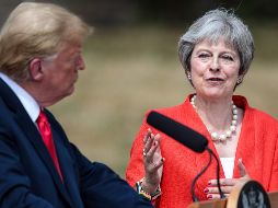 El presidente señaló que él y la líder conservadora coincidieron en la necesidad de frenar el desarrollo de armas nucleares por parte de Irán. AFP / J. Taylor