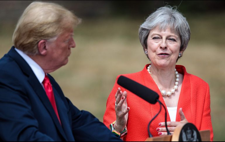 El presidente señaló que él y la líder conservadora coincidieron en la necesidad de frenar el desarrollo de armas nucleares por parte de Irán. AFP / J. Taylor