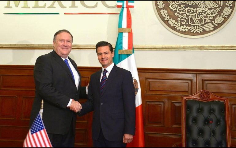 Peña Nieto compartió con los funcionarios americanos que la jornada electoral del 1 de julio fue ejemplar y muestra de la madurez democrática de nuestro país. TWITTER / @PresidenciaMX