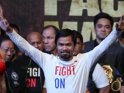 Pacquiao no ha peleado desde el 2 de julio del año pasado. EFE/F. Ismail