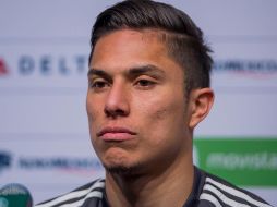 La queja fue acompañada de la imagen publicitaria donde él aparece; dice que entre las pertenencias se encontraban playeras que cambió con otros jugadores durante el Mundial de Rusia. MEXSPORT / ARCHIVO