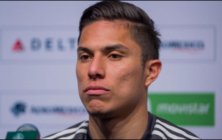 La queja fue acompañada de la imagen publicitaria donde él aparece; dice que entre las pertenencias se encontraban playeras que cambió con otros jugadores durante el Mundial de Rusia. MEXSPORT / ARCHIVO