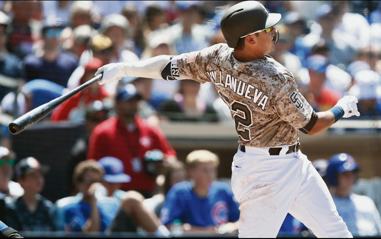 Christian Villanueva conectó bambinazo solitario en la cuarta entrada, pero su equipo, Padres de San Diego, perdió ante los Cachorros de Chicago. AP