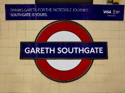 Temporalmente, la estación de la línea Picadilly, que orginalmente se llama Soutghate, recibe el nombre de pila del estratega para rebautizarla ''Gareth Southgate''. TWITTER / @TfL