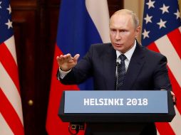 El mandatario ruso señaló que Trump le preguntó por la supuesta interferencia de Rusia en las elecciones presidenciales de 2016, a lo que reiteró su negativa. EFE / A. Maltsev