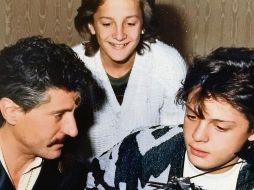 Familia. Luis Rey posa junto a Luis Miguel y Alejandro. ESPECIAL