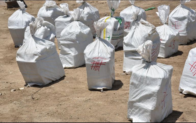 En lo que va del 2018, la Fuerza Naval del Pacífico ha decomisado más de 53 toneladas de droga. NTX/ESPECIAL