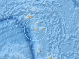 El USGS situó el hipocentro a 59 kilómetros de profundidad bajo el lecho marino y a 742 kilómetros al este sureste de Honiara. ESPECIAL/USGS