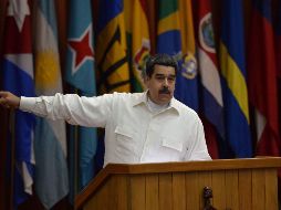 Nicolás Maduro participó en la jornada de clausura XXIV del Foro de Sao Paulo. AFP / A. Lage