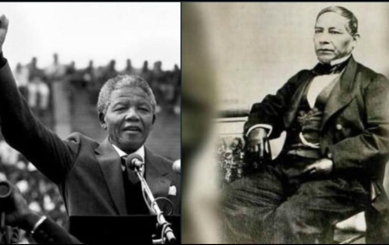 El candidato ganador describe a Juárez y Mandela como dos culturas, dos liderazgos y una enseñanza mayor. TWITTER / @lopezobrador_