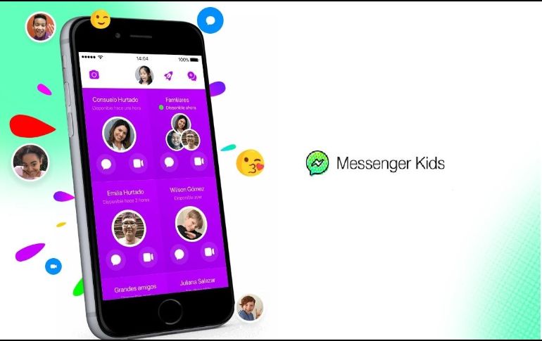 La aplicación fue desarrollada tras escuchar que a muchos padres les gustaría contar con una aplicación más segura para que sus hijos se comuniquen. ESPECIAL / messengerkids.com
