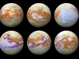  Lo anterior es principalmente por las pequeñas partículas (llamadas aerosoles) en la atmósfera superior de la luna más grande del 