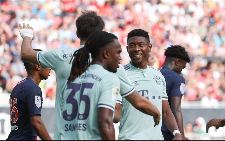 El conjunto muniqués domina por completo la segunda mitad del partido que cuenta con la participación de muchos jugadores jóvenes en ambas escuadras. TWITTER / @David_Alaba