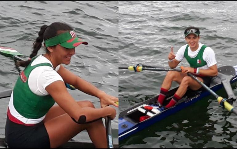 En la imagen Kenia Lechuga (izq) y Alexis López (der). TWITTER / @COM_Mexico