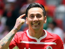 Sambueza celebra el segundo gol de los Choriceros, al 92'. AFP/R. Vázquez