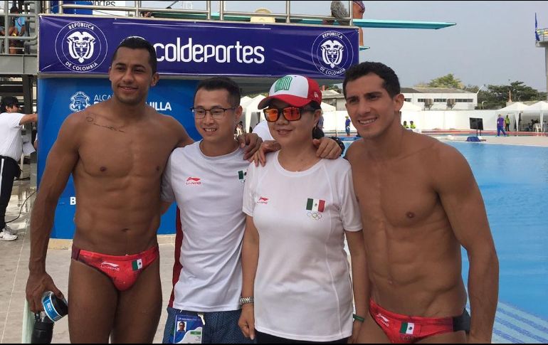 Tanto Ocampo (I) como Pacheco (D) se marchan de Barranquilla con dos oros cada uno. TWITTER/@CONADE